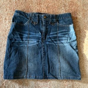 S Oly One Above Knee Length Denim Skirt Size Large